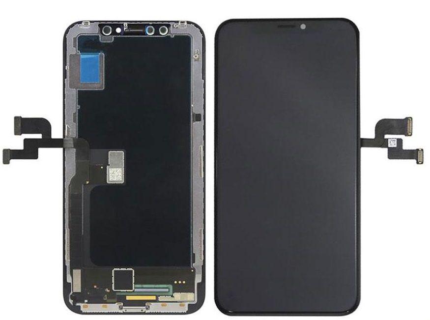 Wyświetlacz LCD z ekranem dotykowym iPhone XR - czarny (org material)