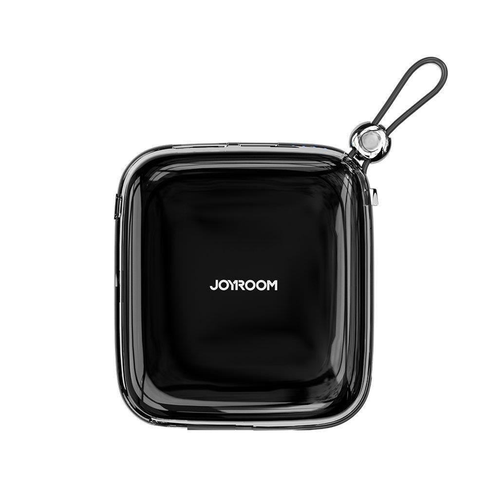 Joyroom Power Bank 10000mAh Jelly Series 22.5W z wbudowanym kablem USB C czarny (JR-L002)