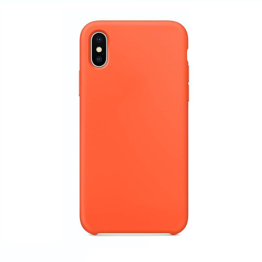 Etui silikonowe iPhone X/XS pomarańczowe