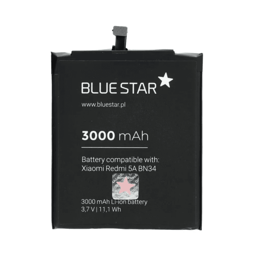 Bateria Blue Star BN34 Xiaomi Redmi 5a Litowo-Jonowa 3000 mAh