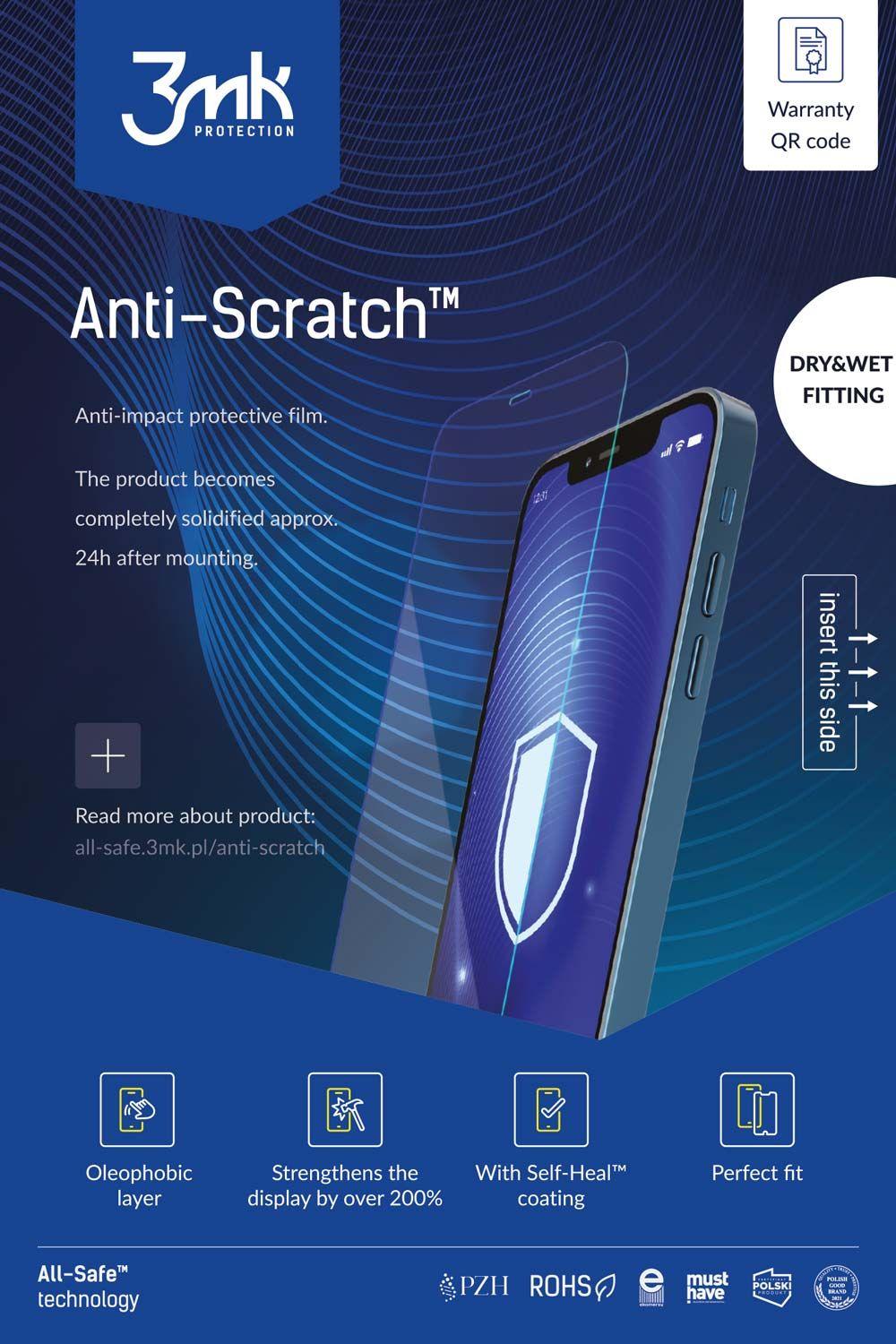 Folia ochronna 3mk all-safe AIO - Anti-Scratch Phone Dry & Wet - 5 sztuk (kompatybilne tylko z nowym ploterem)