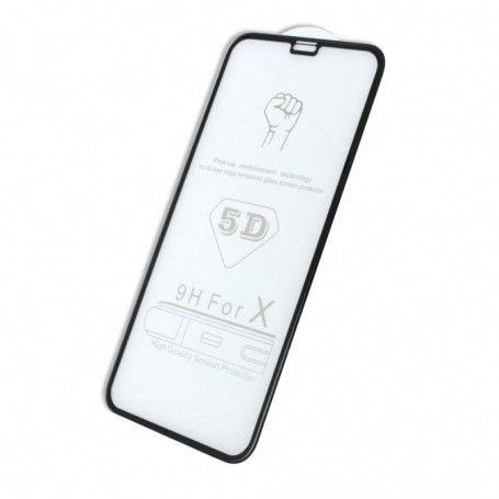 Szkło hartowane 5D Full Glue iPhone X czarne