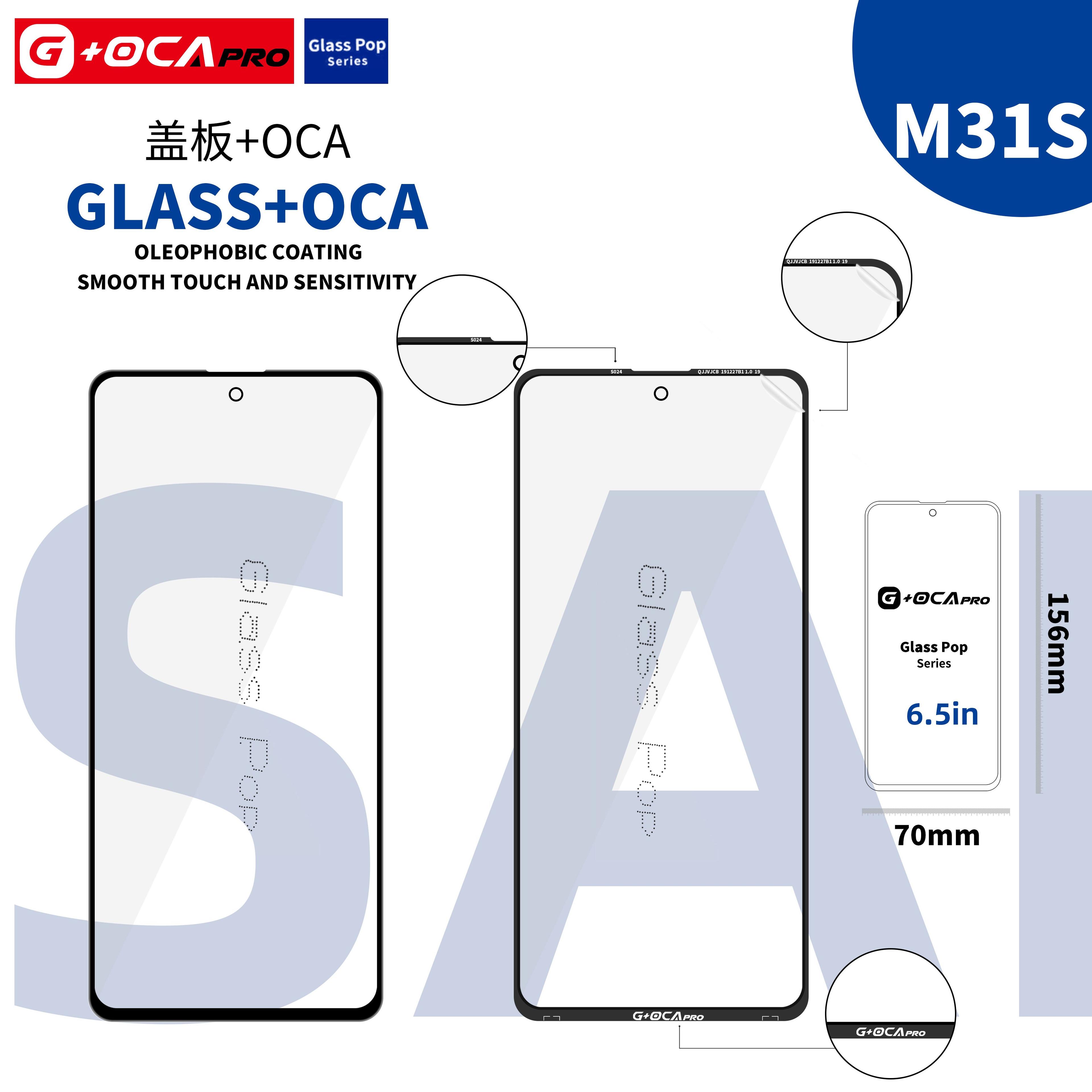 Szybka G + OCA Pro (z powłoką oleofobową) Samsung SM-M317 Galaxy M31s