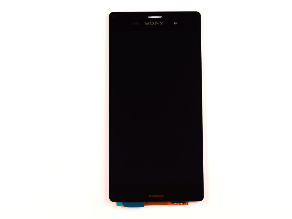 Oryginalny Wyświetlacz LCD + ekran dotykowy Sony Xperia Z3 czarny (wymieniona szyba)