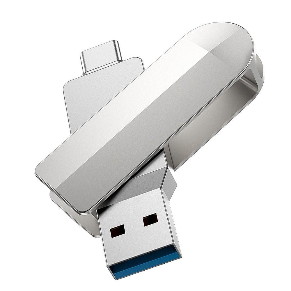 HOCO Pendrive USB C & USB A Wide UD10 16 GB USB3.0 srebrny