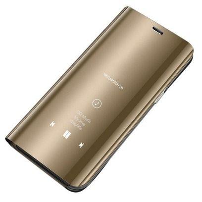 Clear View Case futerał etui z klapką Samsung S9 G960 złote