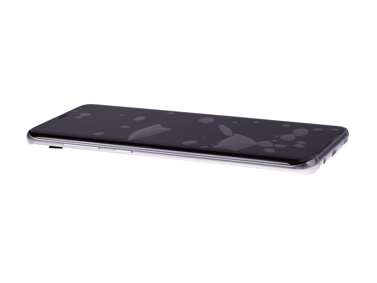 ORYGINALNY Wyświetlacz LCD + ekran dotykowy Samsung G955 Galaxy S8 Plus srebrny