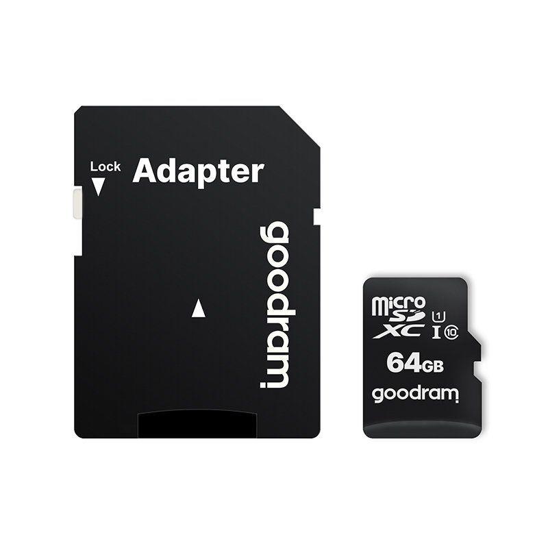 Memory card Goodram micro SDHC 64GB + adapter