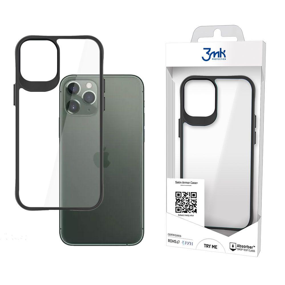 Nakładka Etui 3mk Satin Armor Case+ (czarna ramka) - iPhone 11 Pro