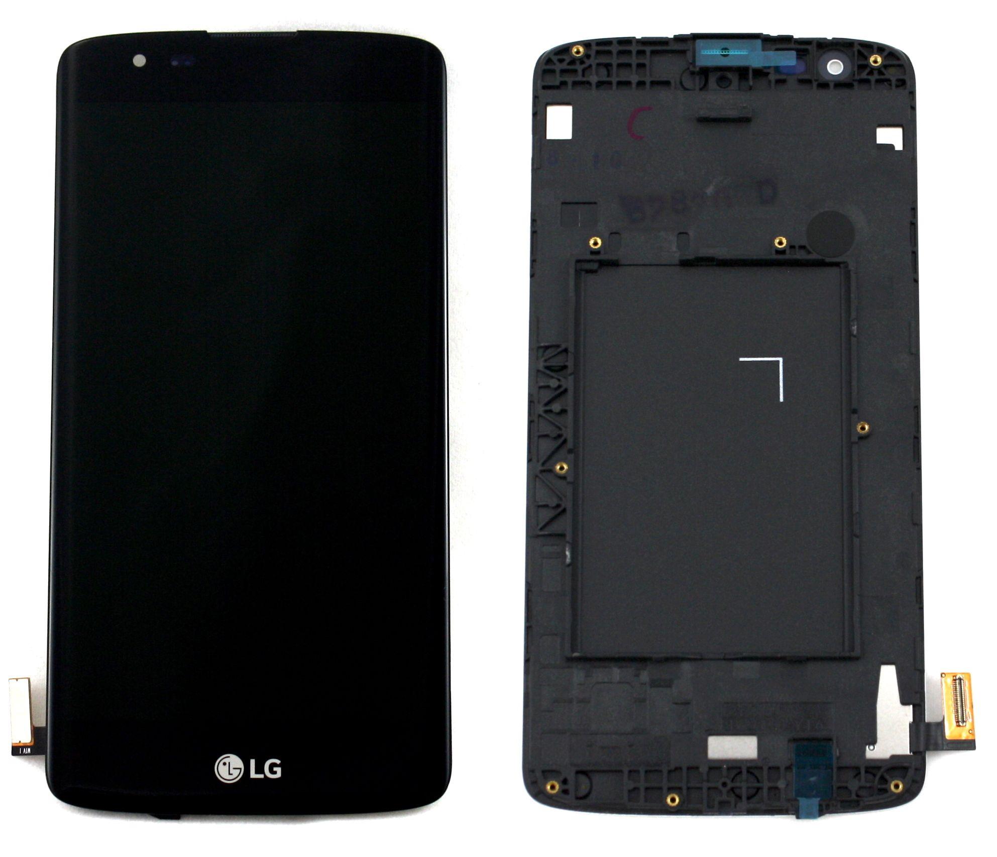 Wyświetlacz LCD + ekran dotykowy LG K8 K350N czarny z ramką