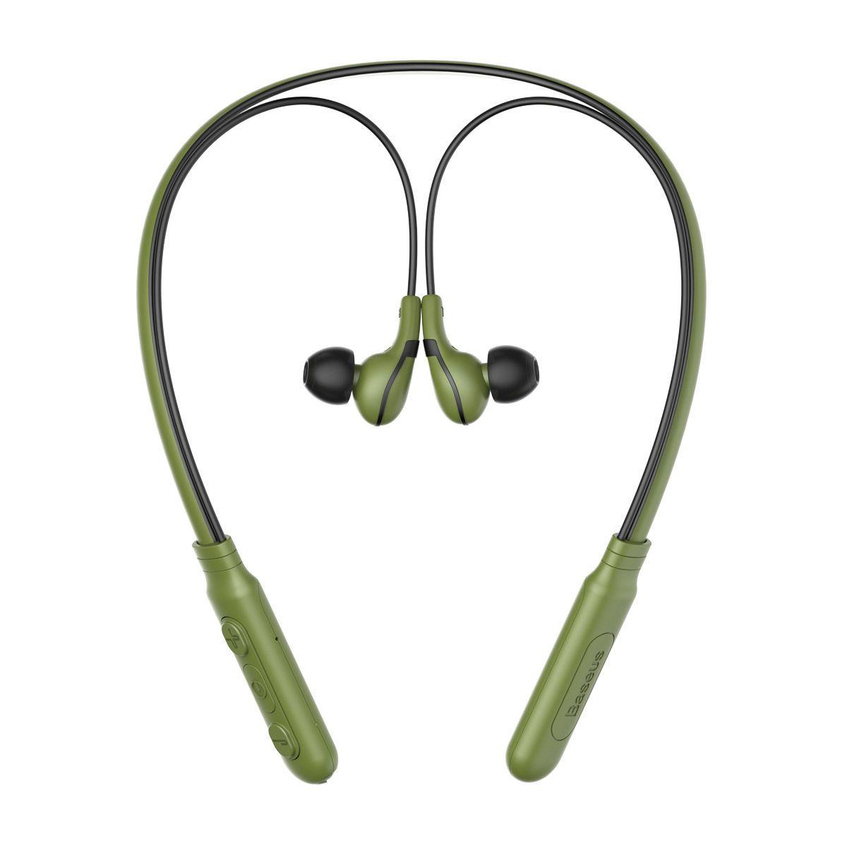 Baseus & Encok Bluetooth Earphone E16 zielono-czarne