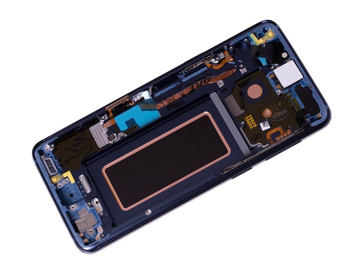 Oryginalny Wyświetlacz LCD + Ekran dotykowy Samsung SM-G960 Galaxy S9/ SM-G960F/DS Galaxy S9 Dual SIM - niebieski