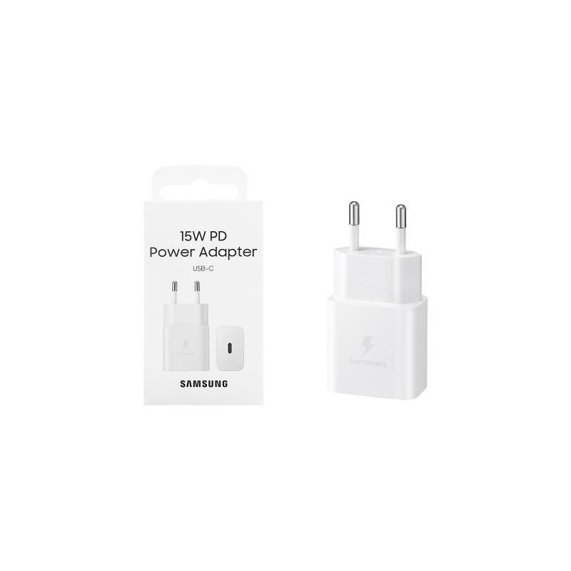 Oryginalna Ładowarka Sieciowa Samsung EP-T1510EWE USB-C 15W biała (blister)