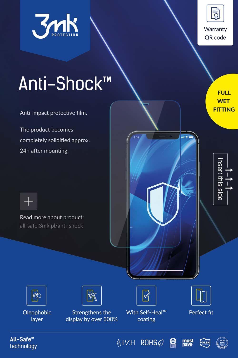 Folia ochronna 3mk all-safe AIO - Anti-Shock Phone Full Wet - 5 sztuk (kompatybilne tylko z nowym ploterem)