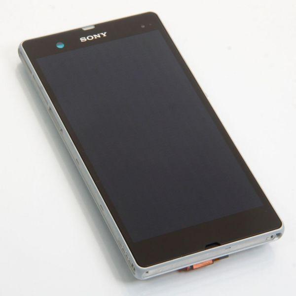 Wyświetlacz LCD + ekran dotykowy Sony Xperia Z C6602/C6603 biały + ramka