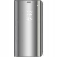 Clear View Case futerał etui z klapką Samsung A51 / A31 srebrny