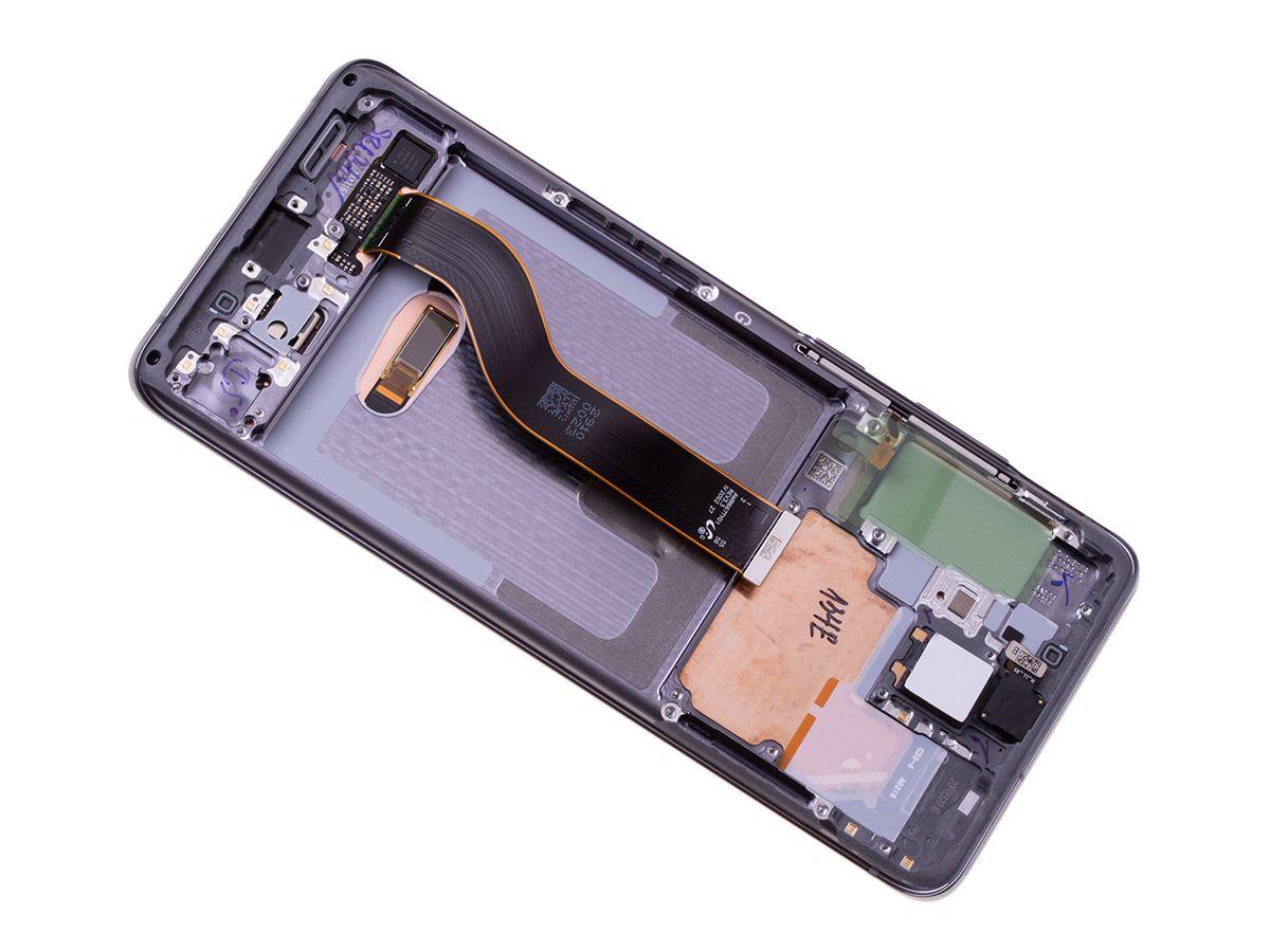 Oryginalny Wyświetlacz LCD + Ekran dotykowy Samsung SM-G985 Galaxy S20 Plus/ SM-G986 Galaxy S20 Plus 5G - srebrna / szara