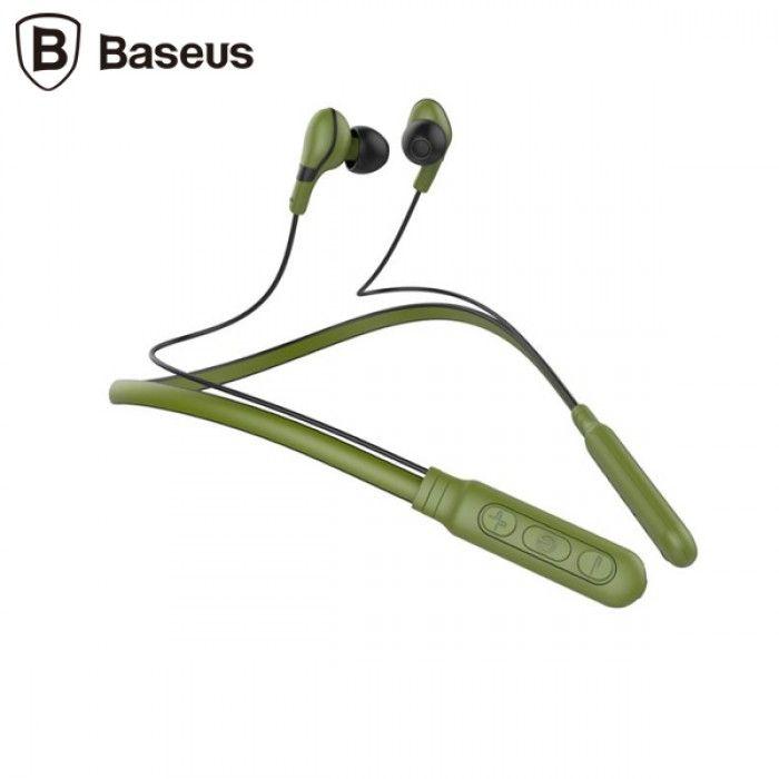 Baseus & Encok Bluetooth Earphone E16 zielono-czarne
