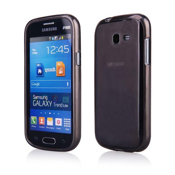 BACK CASE "FROSTED" SAMSUNG  GT-S7390 Galaxy Trend Lite Czarny
